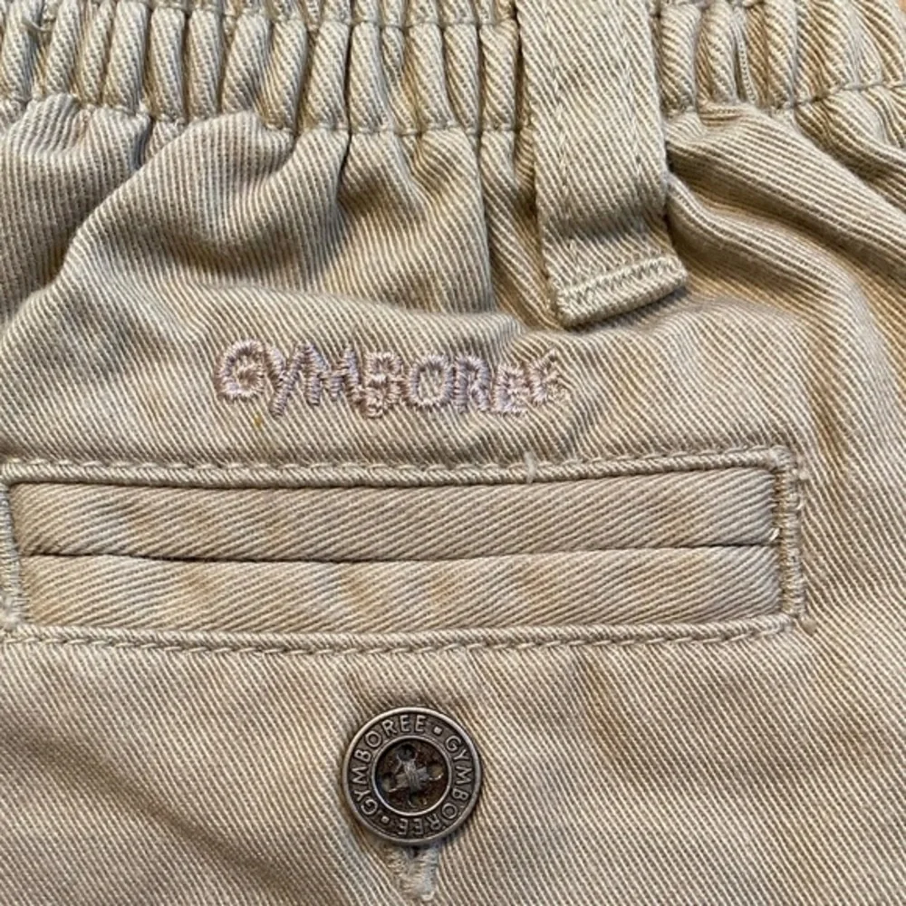 Vintage Gymboree Size 3-6 Months 100% Cotton Pleated Khaki‎ Chinos